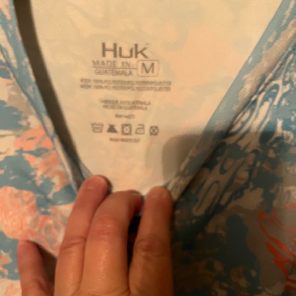 Huk Abstract Pattern Long Sleeve Men's Shirt Size M - Picture 3 of 4